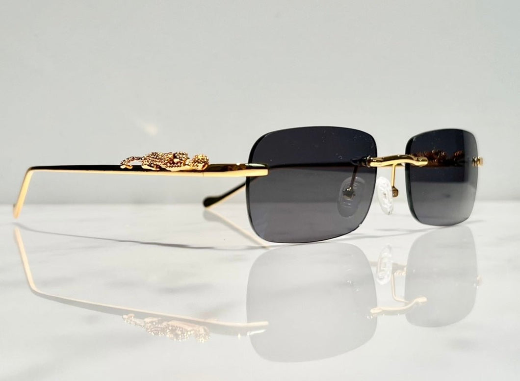 Bonano Giaguaro Gold Sunglasses Frame