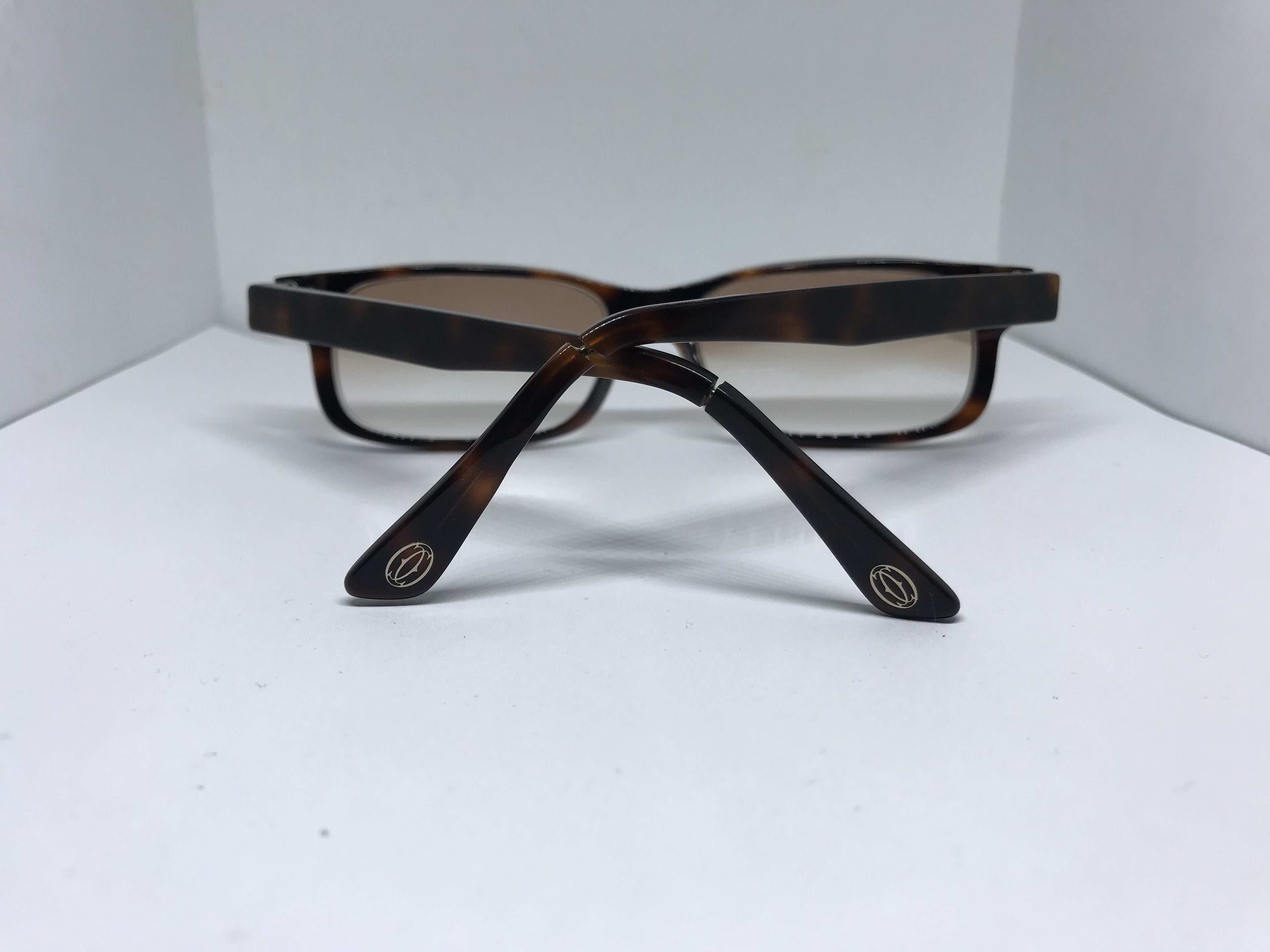 Cartier Duke Vintage Glasses Sunglasses Frames Horn Woods Wires Gold Platinum - Braglia