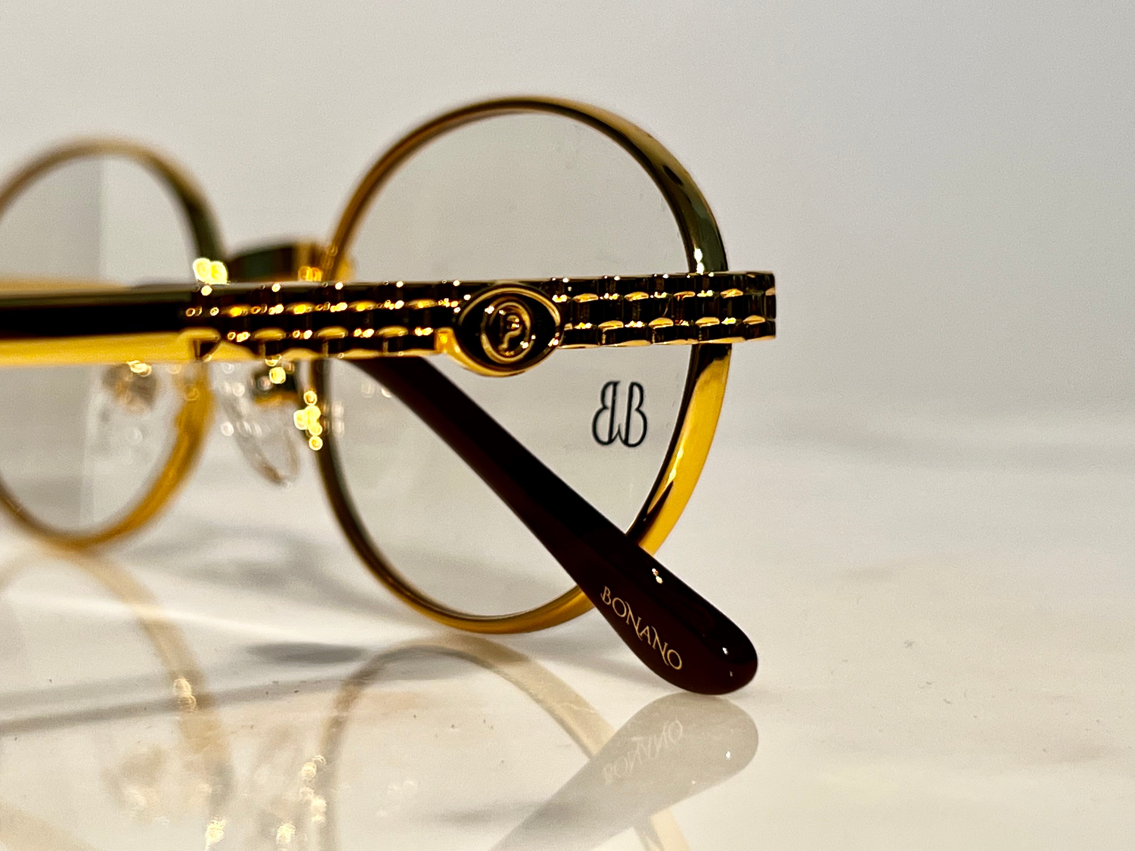 Bonano Portofino Gold Eyeglasses Frame