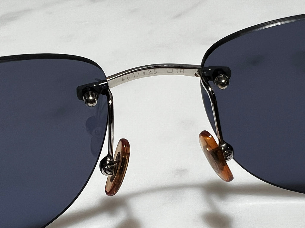 Cartier Panthere C Decor Platinum Sunglasses Glasses Eyeglasses Frame Wood Buffs