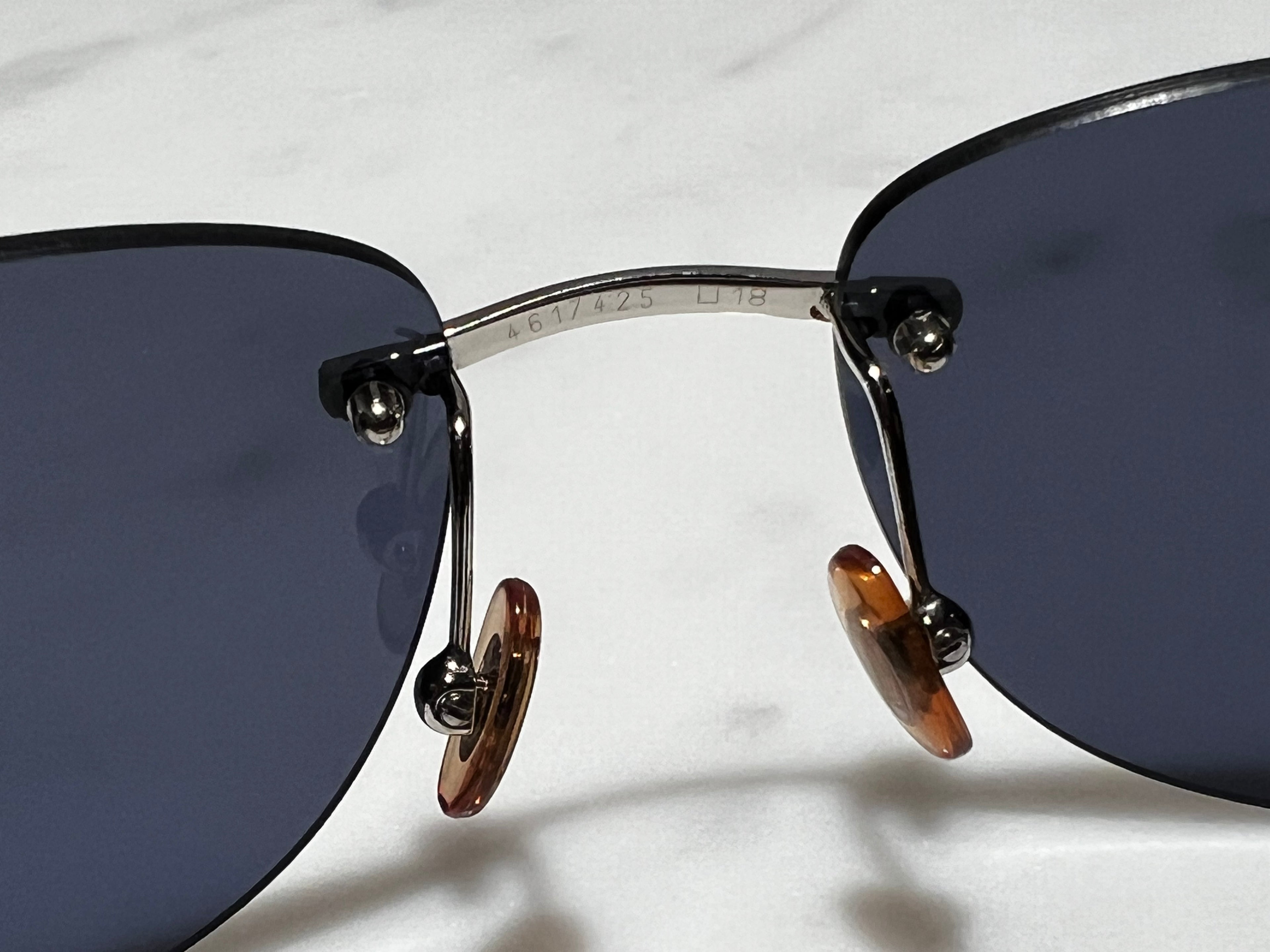 Cartier Panthere C Decor Platinum Sunglasses Glasses Eyeglasses Frame Wood Buffs