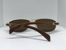 Load image into Gallery viewer, Porta Romana 1861 100pb Gold Wood Sunglasses - Braglia
