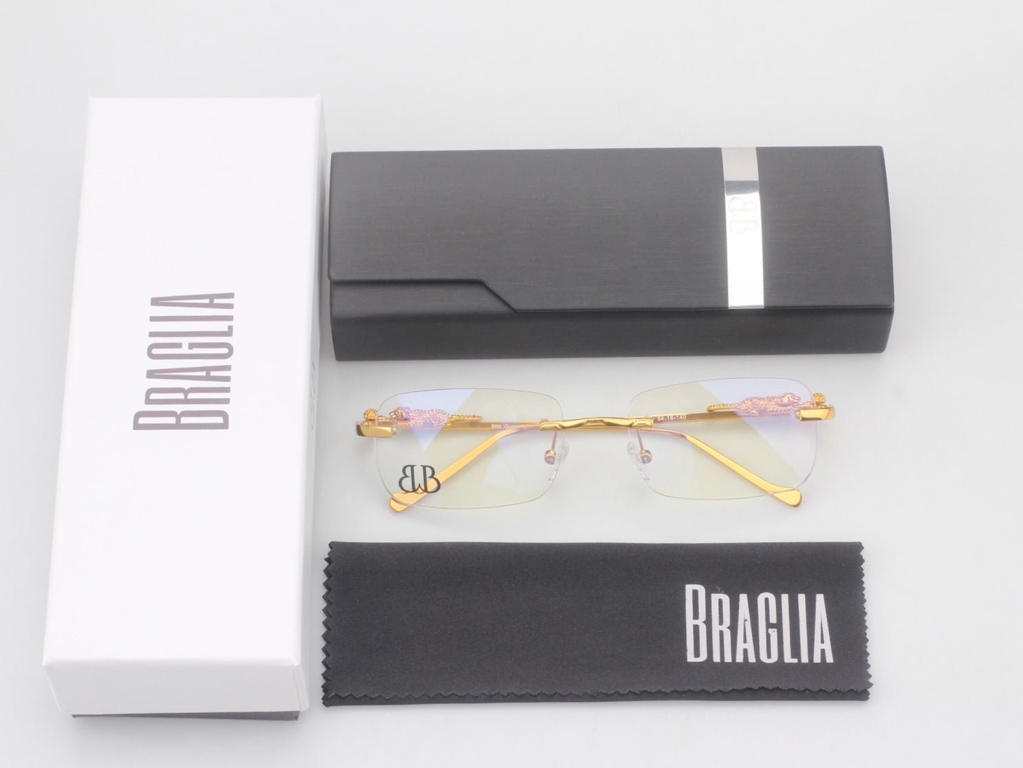 18k Yellow Gold Giaguaro Eyeglasses Glasses Frames