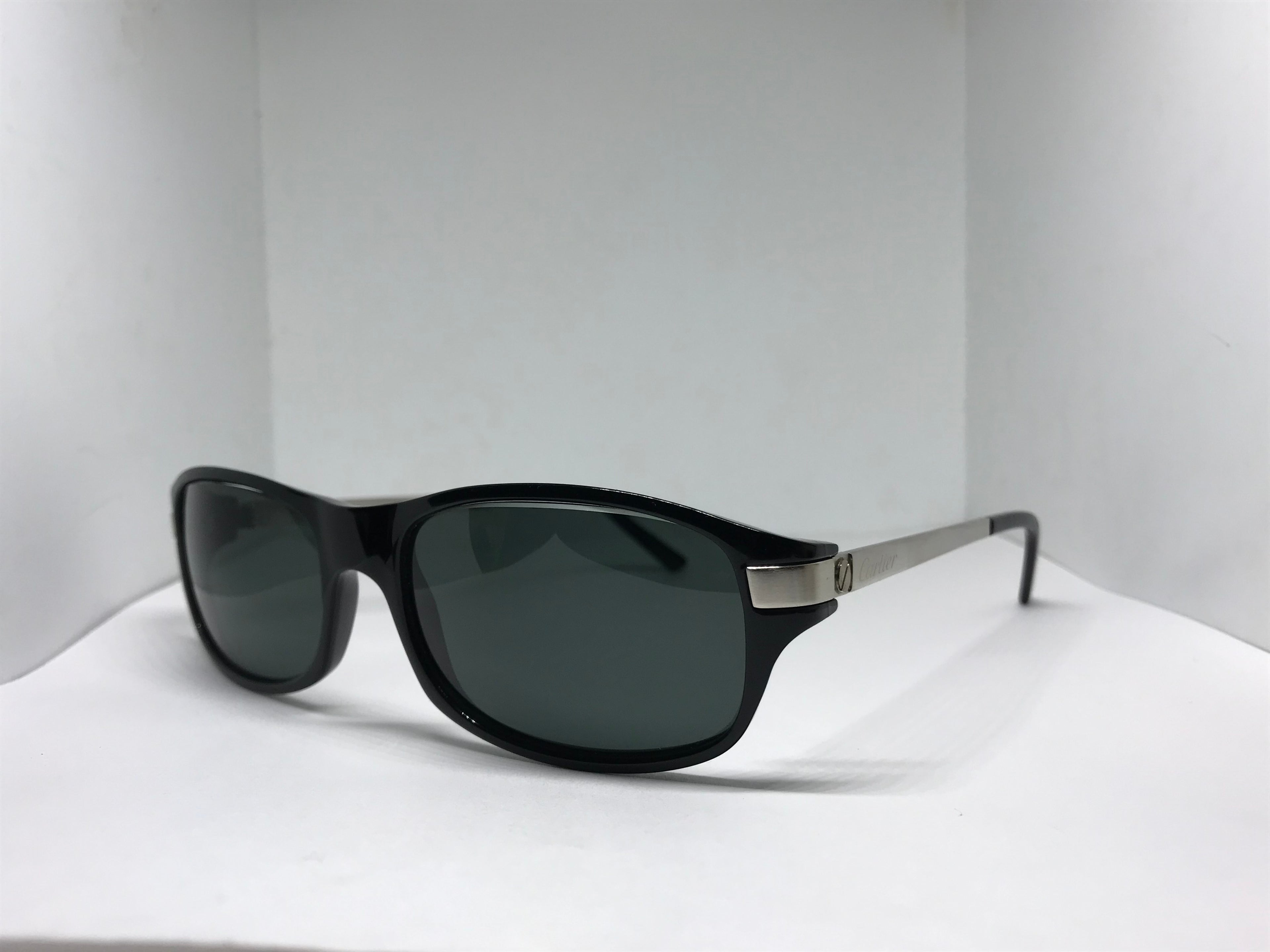 Cartier Vintage Santos Platinum Sunglasses Glasses Eyeglasses Frame C’decor - Braglia