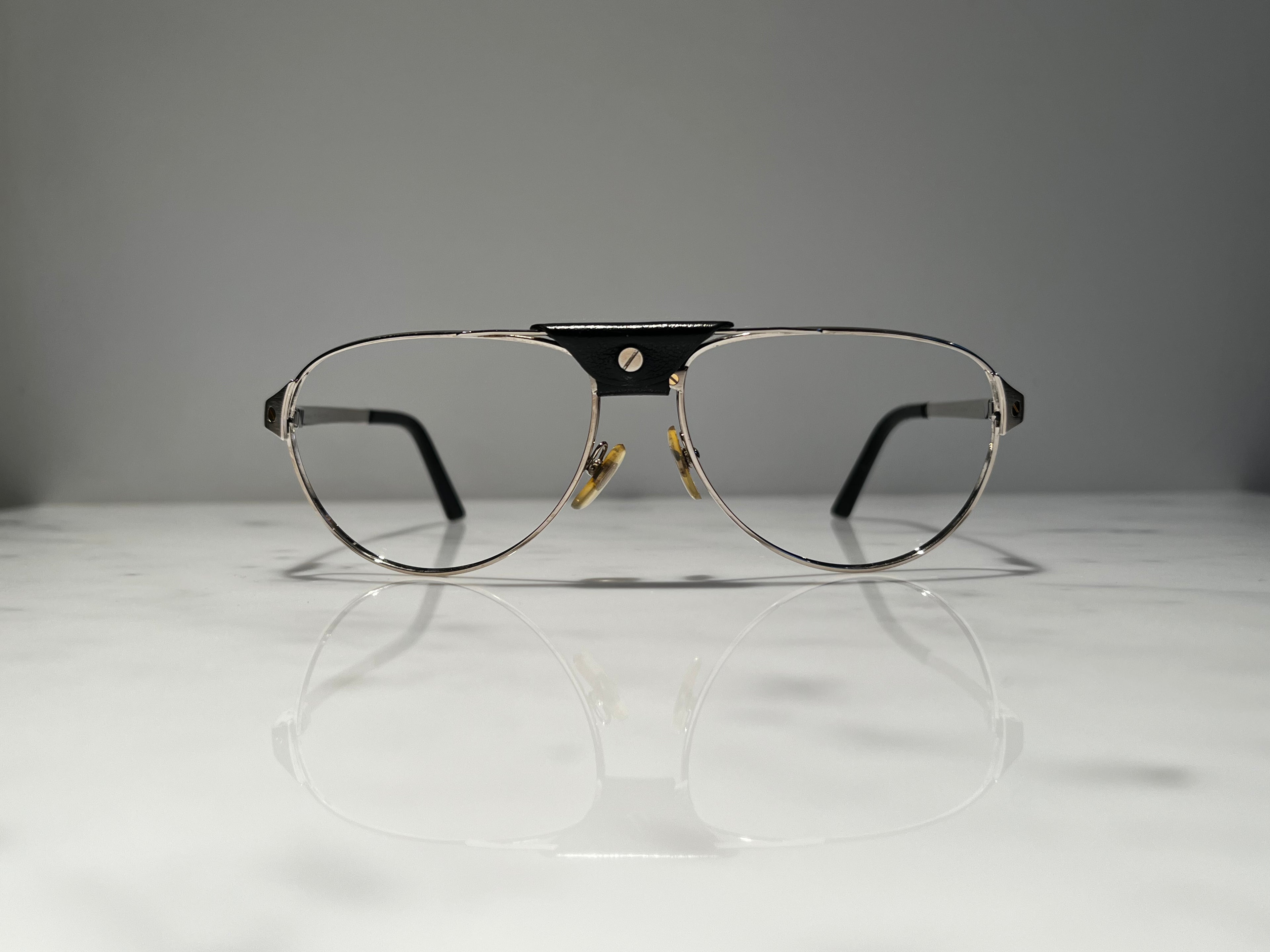 Cartier Santos Dumont Wire Platinum Sunglasses Glasses