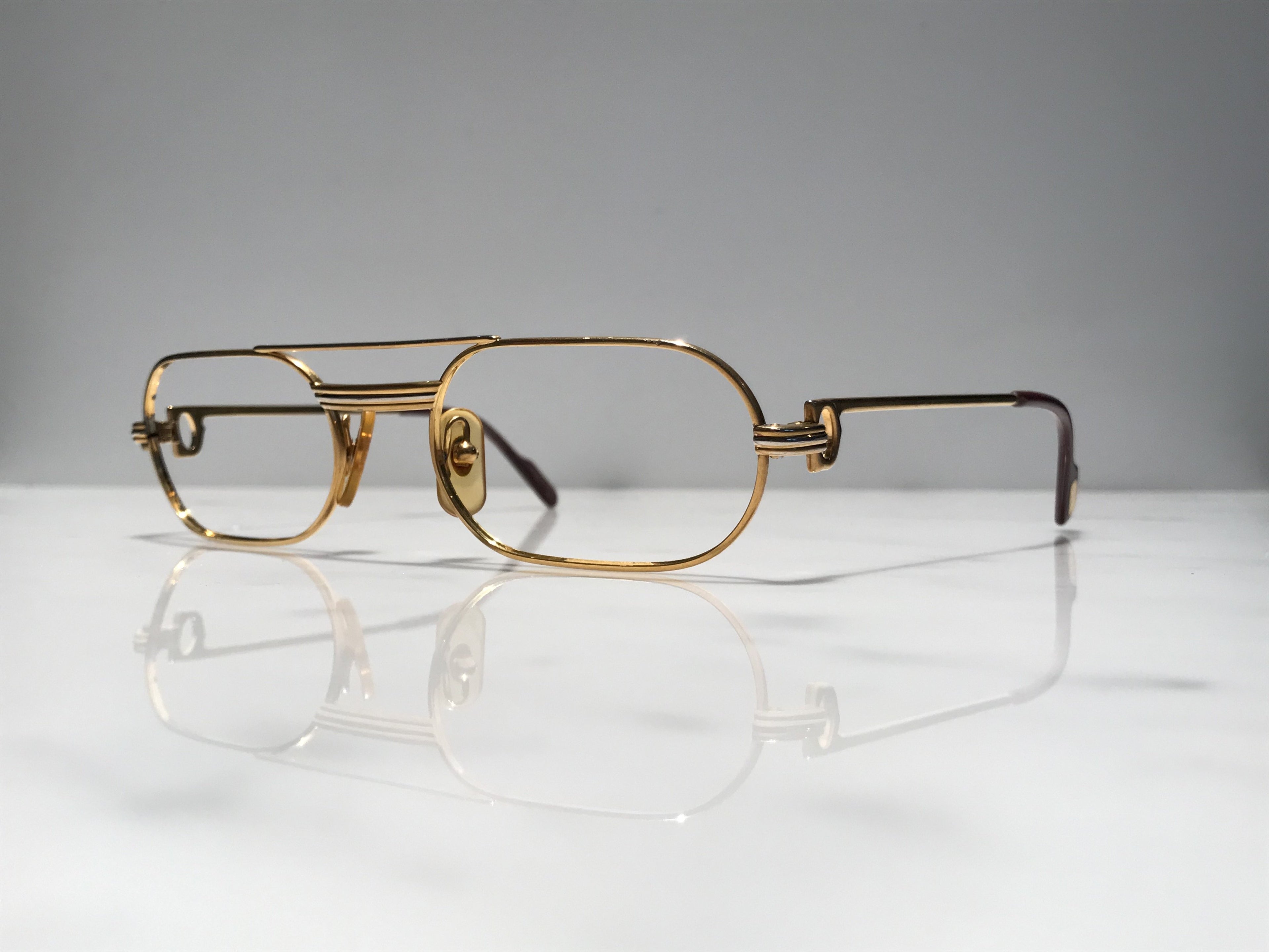 Cartier Vintage Must C Decor Gold Vintage Sunglasses Glasses Eyeglasses Frame