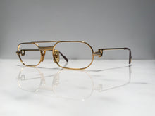 Load image into Gallery viewer, Cartier Vintage Must C Decor Gold Vintage Sunglasses Glasses Eyeglasses Frame
