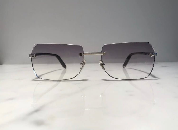 Cartier Santos rimless sunglasses frame