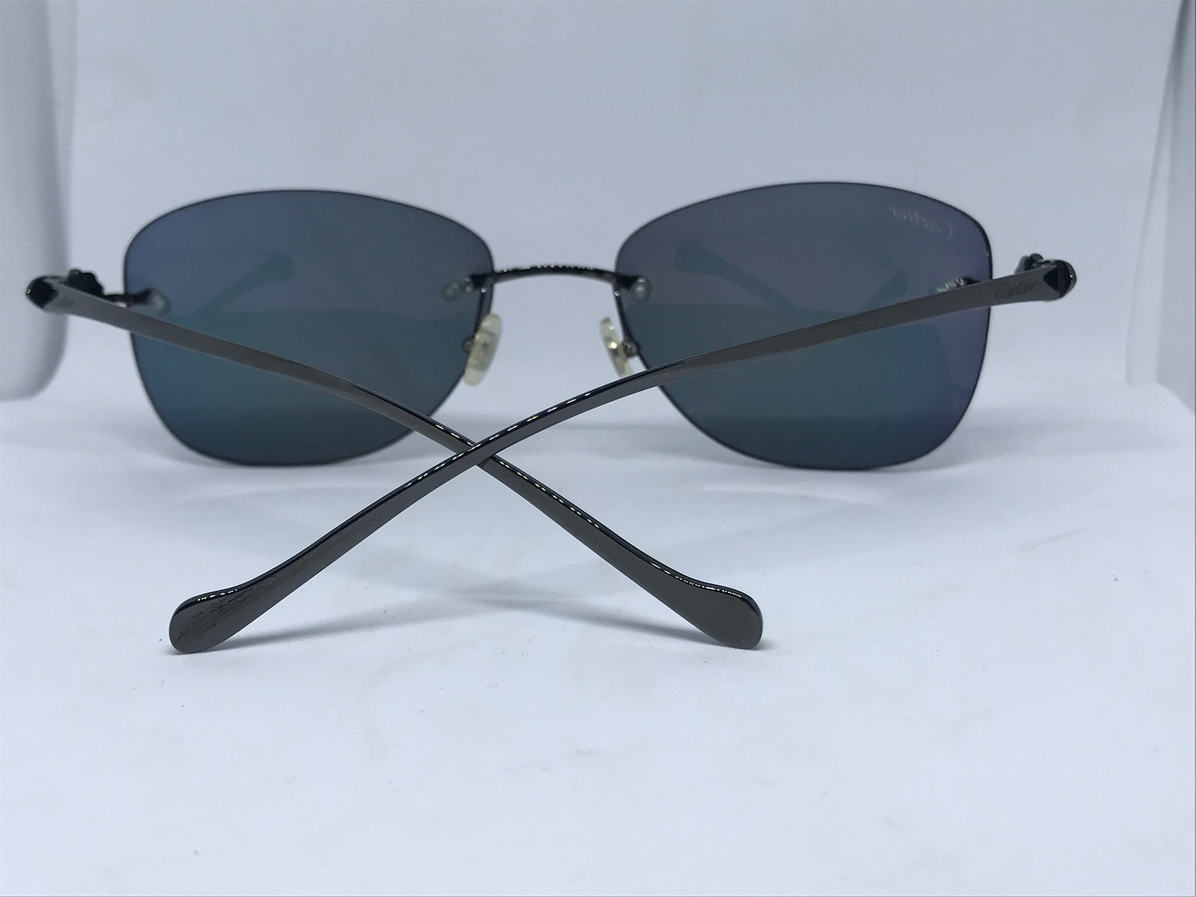 Cartier Black Titanium Panthere Sunglasses Glasses Frame - Braglia