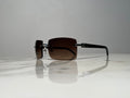 Cartier Buffalo Horn Platinum Frames Sunglasses Glasses