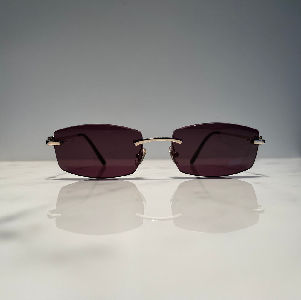 Cartier Rimless Solid 18k Gold Precious  Glasses Sunglasses Eyeglasses Buffs