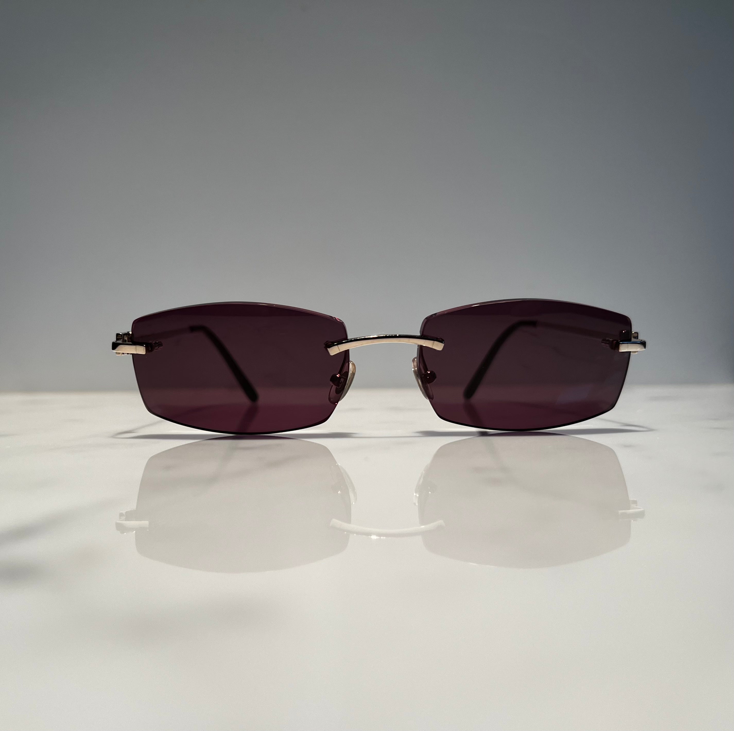 Cartier Rimless Solid 18k Gold Precious  Glasses Sunglasses Eyeglasses Buffs