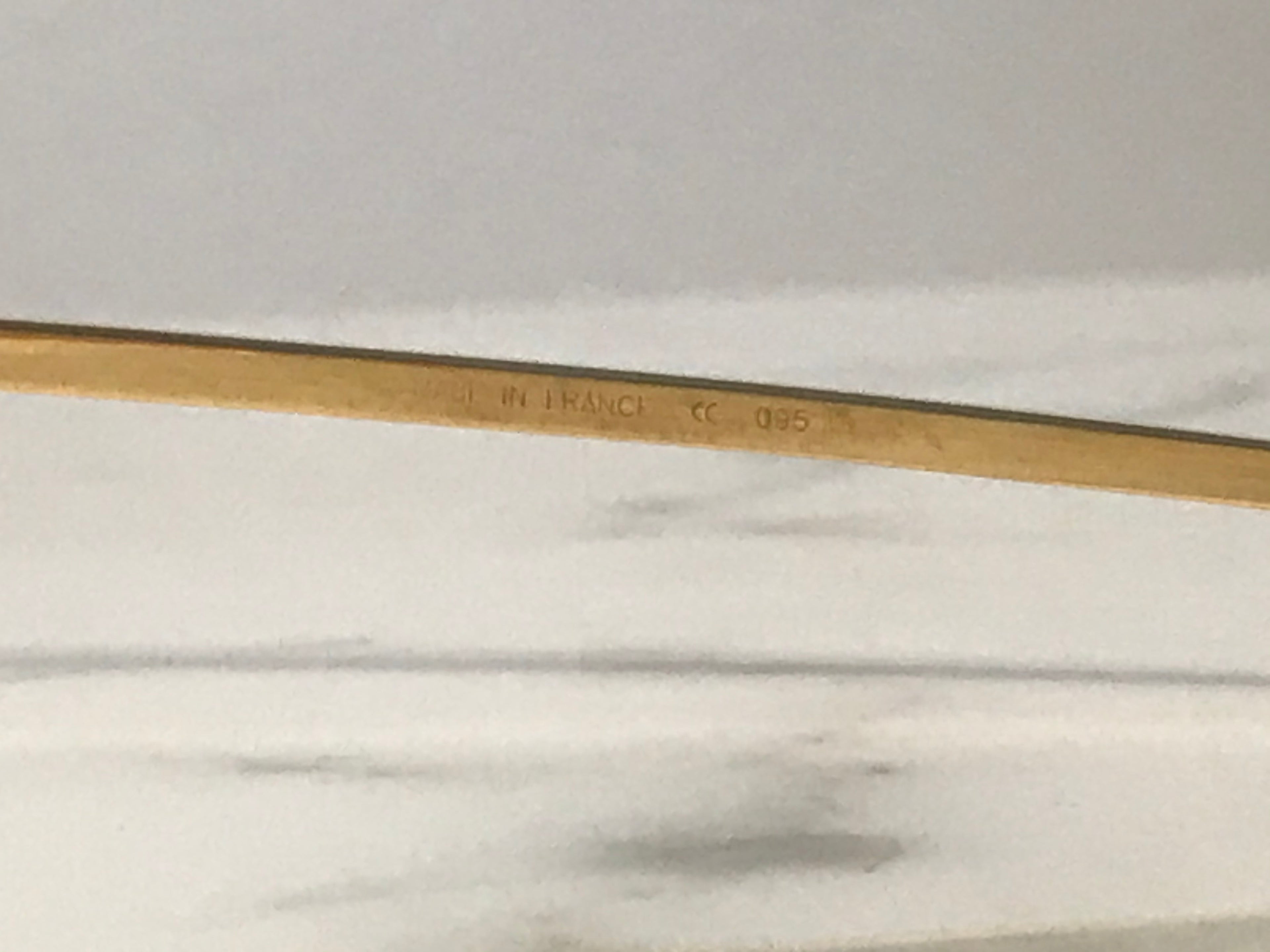 Cartier Tank No 95 18k Solid Yellow Gold Vintage Sunglasses Glasses Frames - Braglia