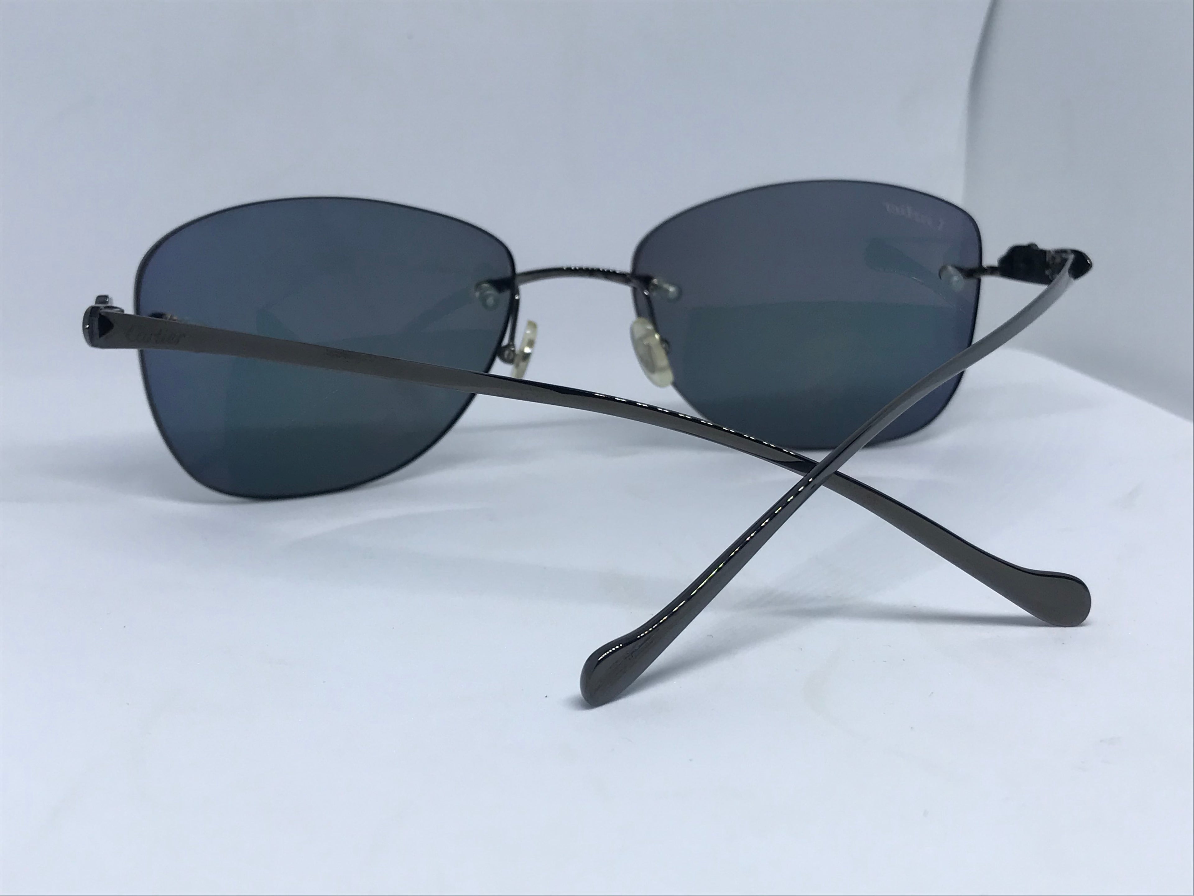 Cartier Black Titanium Panthere Sunglasses Glasses Frame - Braglia