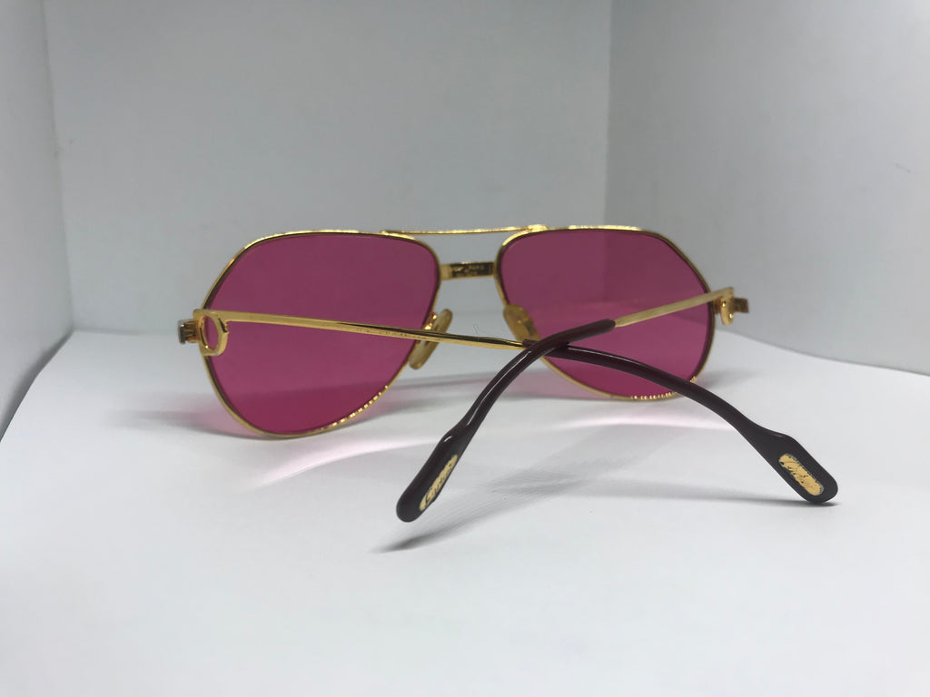 Cartier Santos Gold Diamond Sunglasses - Braglia