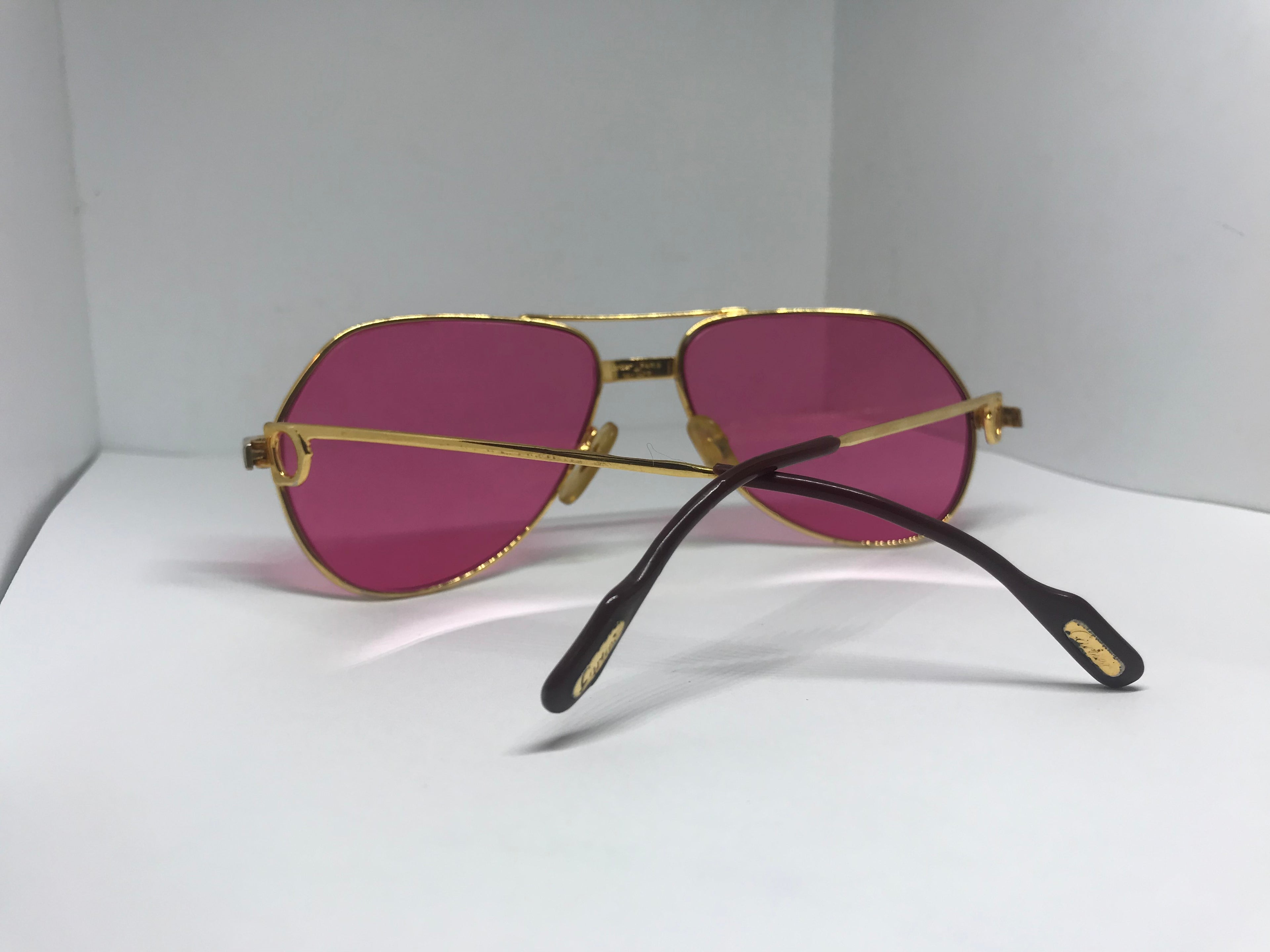 Cartier Santos Gold Diamond Sunglasses - Braglia