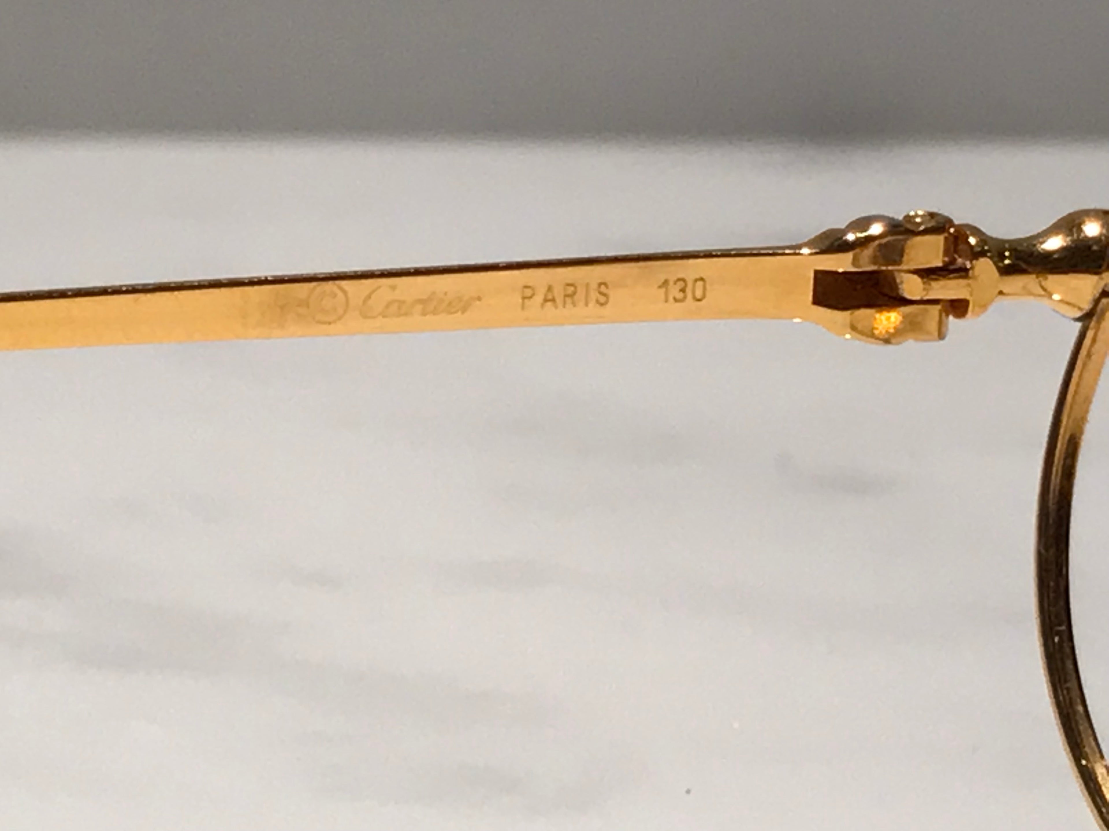 Cartier Trinity Gold Glasses Sunglasses