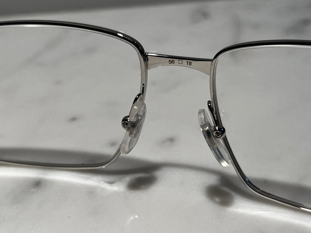 Cartier Santos Full Rim Platinum Sunglasses Glasses Eyeglasses Frame