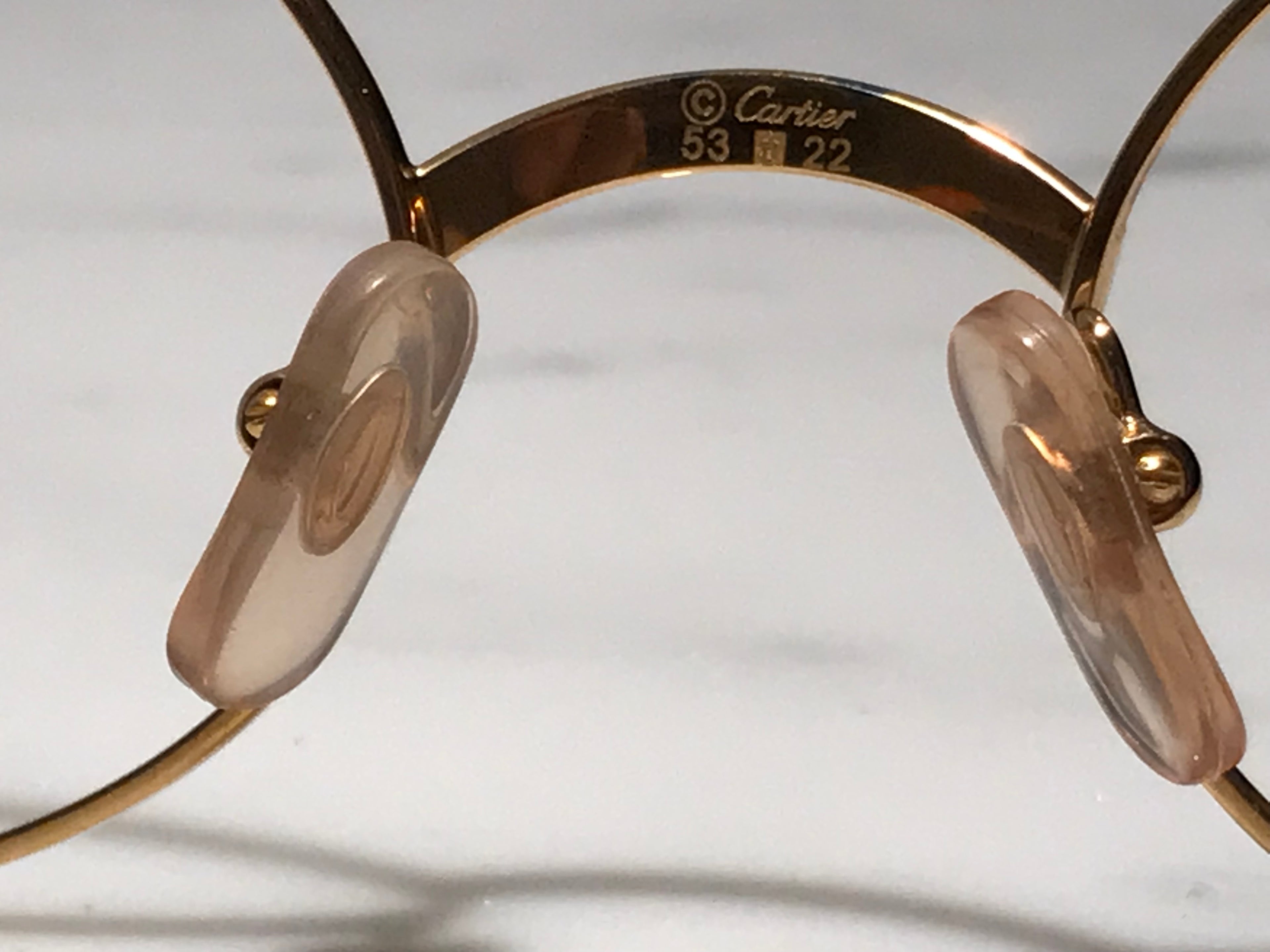 Cartier Sorbonne 22k Gold Glasses Sunglasses