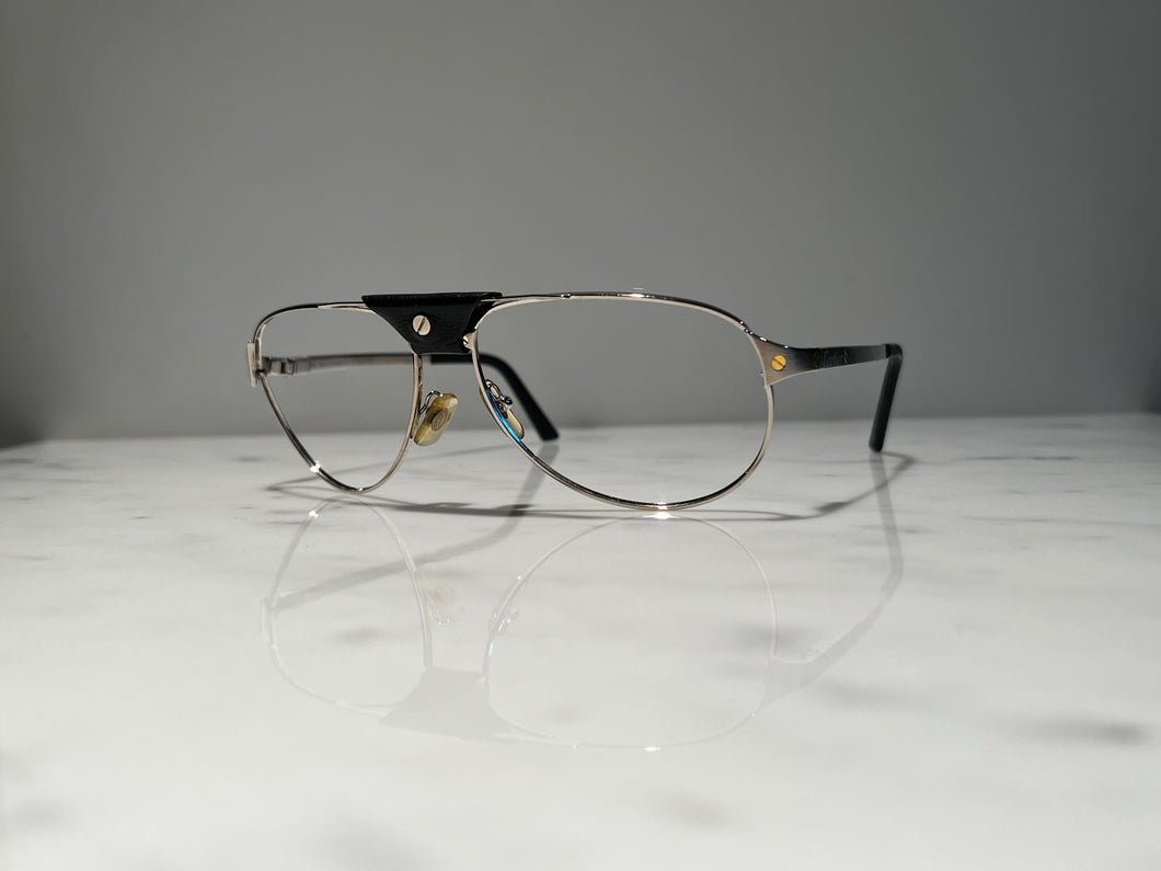 Cartier Santos Dumont Wire Platinum Sunglasses Glasses