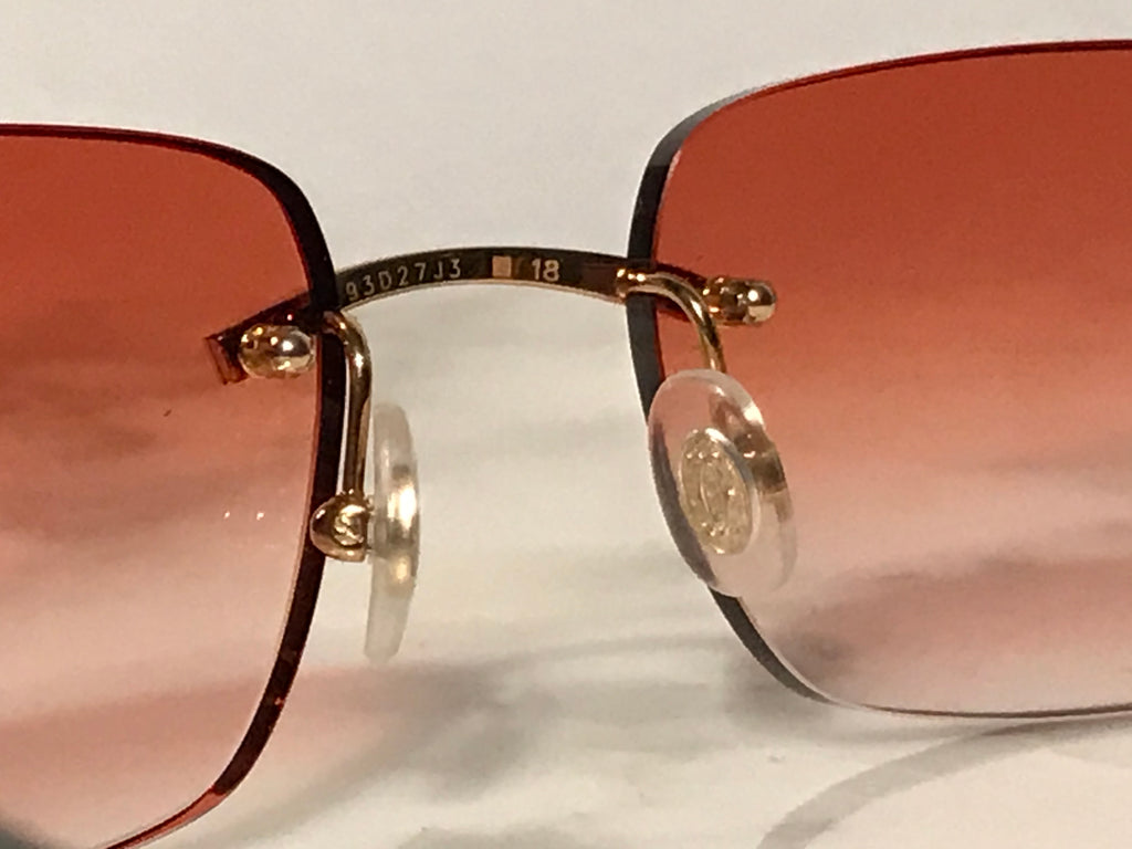 Cartier C’Decor Gold Buffalo Horn Sunglasses Eyeglasses Frame - Braglia