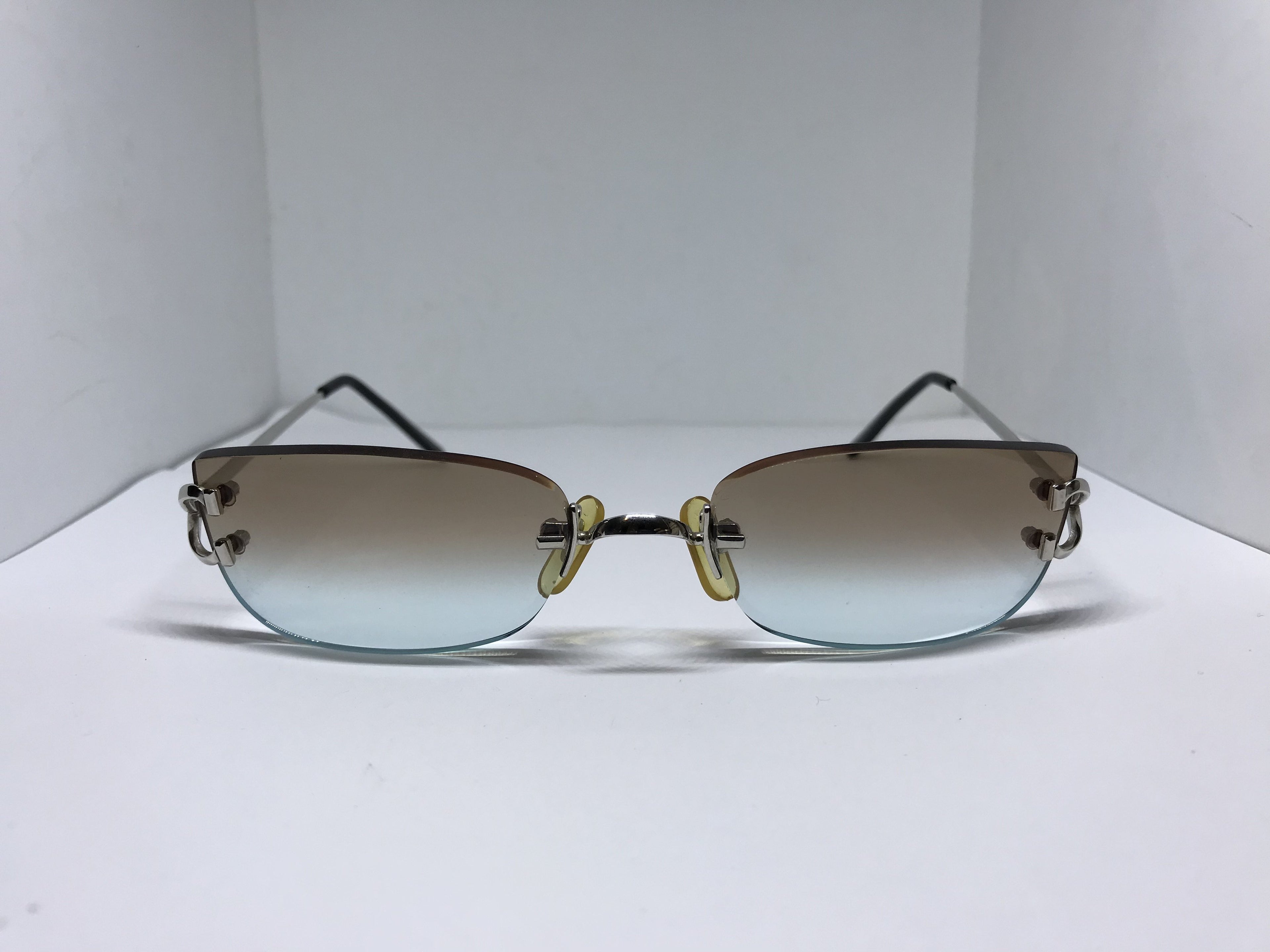 Cartier Vintage Scala Platinum Sunglasses Frame - Braglia