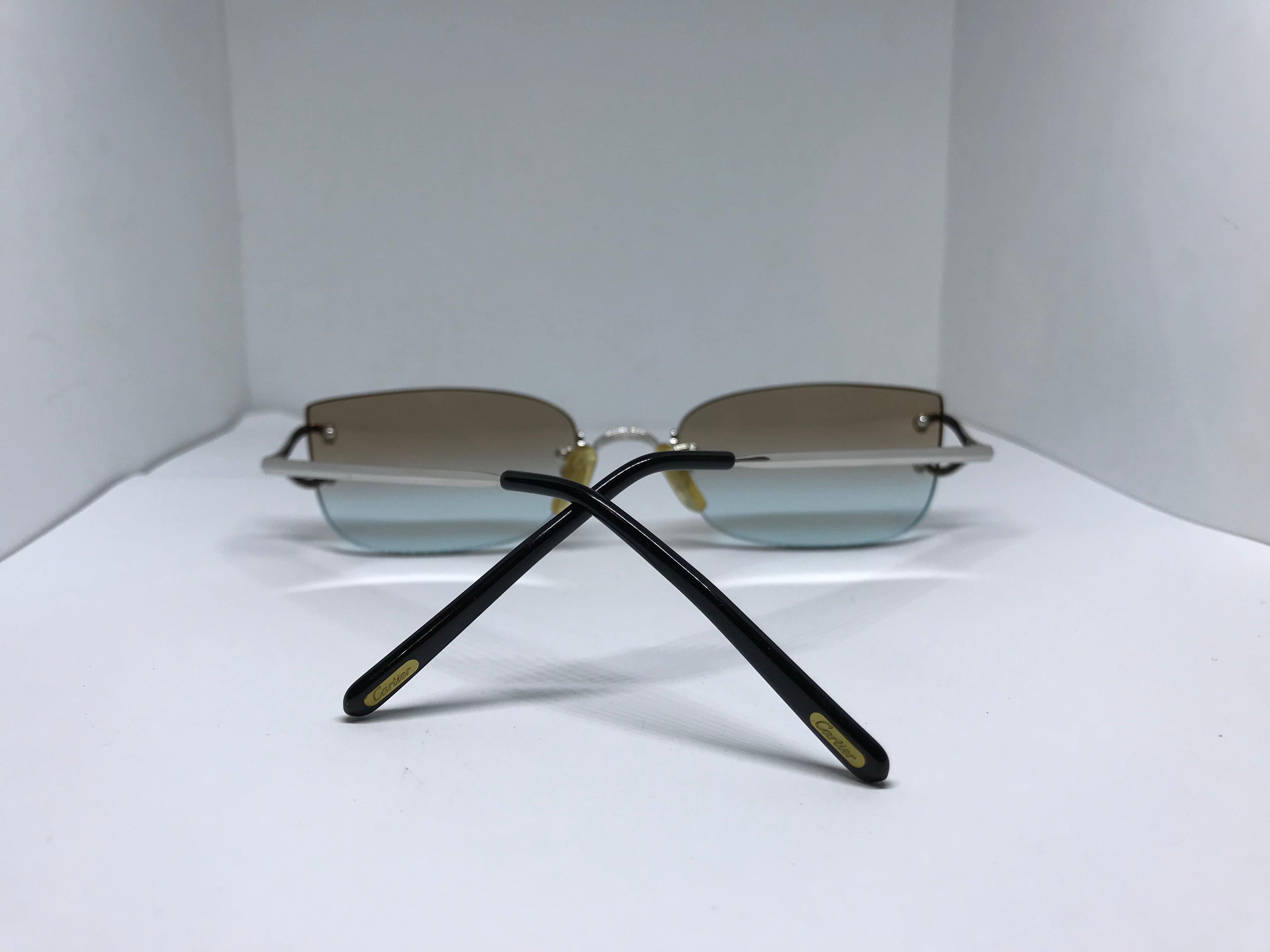 Cartier Vintage Scala Platinum Sunglasses Frame - Braglia