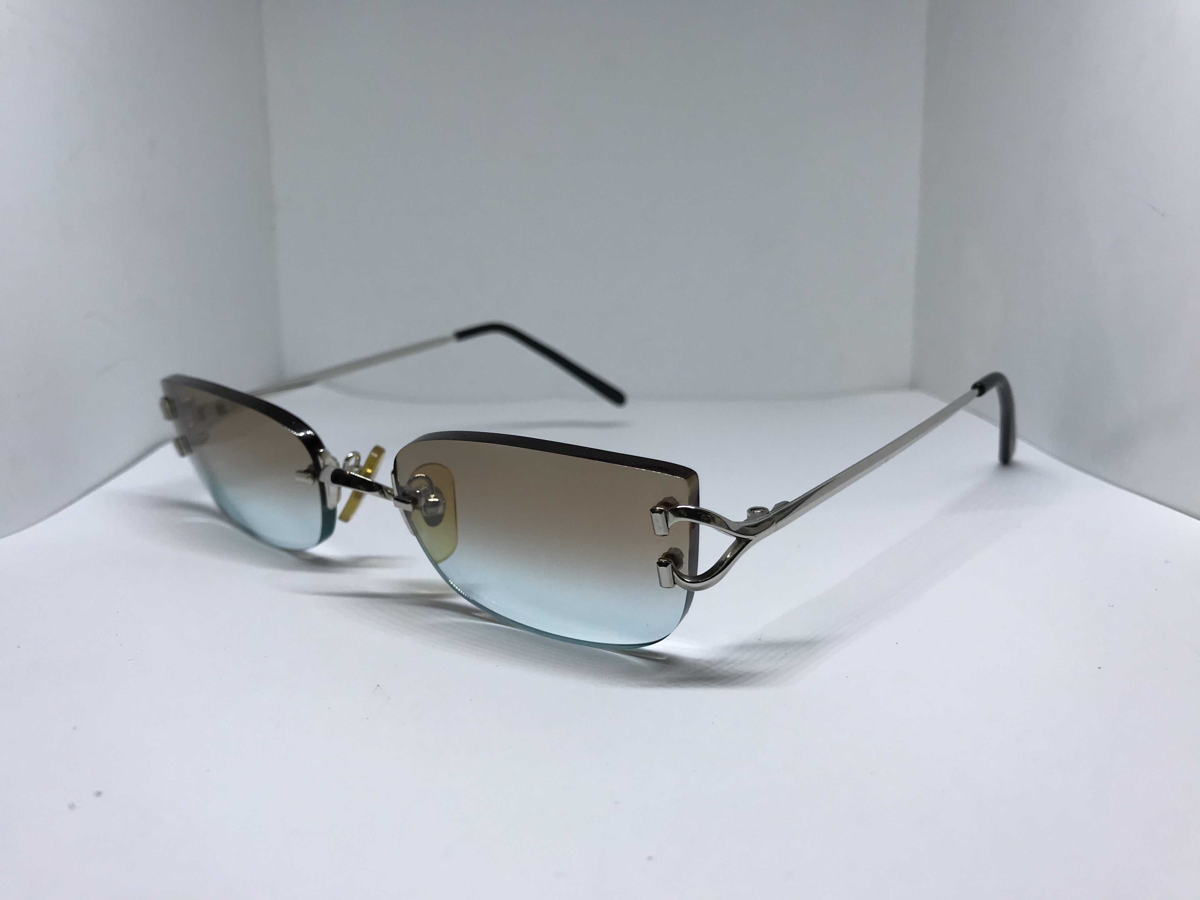 Cartier Vintage Scala Platinum Sunglasses Frame - Braglia