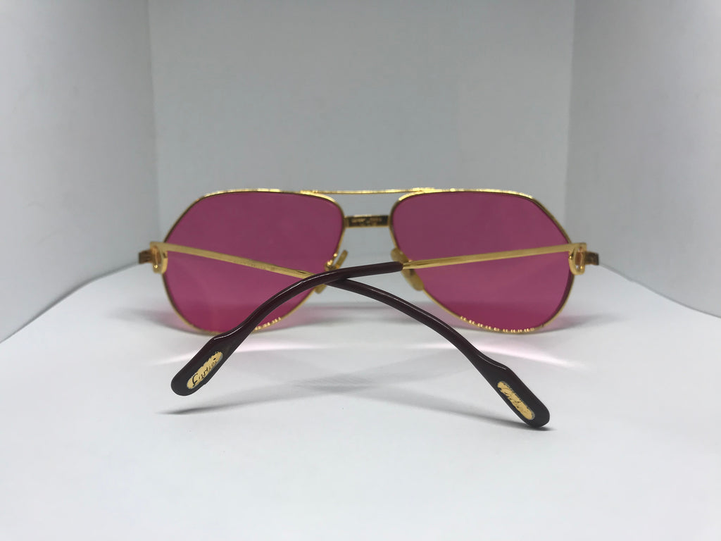 Cartier Santos Gold Diamond Sunglasses - Braglia