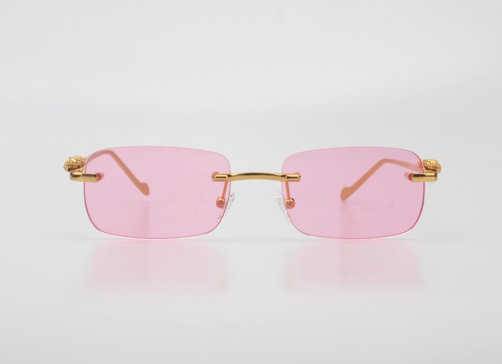 18k Yellow Gold Giaguaro Rosé Purple Lenses