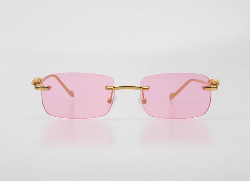 18k Yellow Gold Giaguaro Rosé Purple Lenses