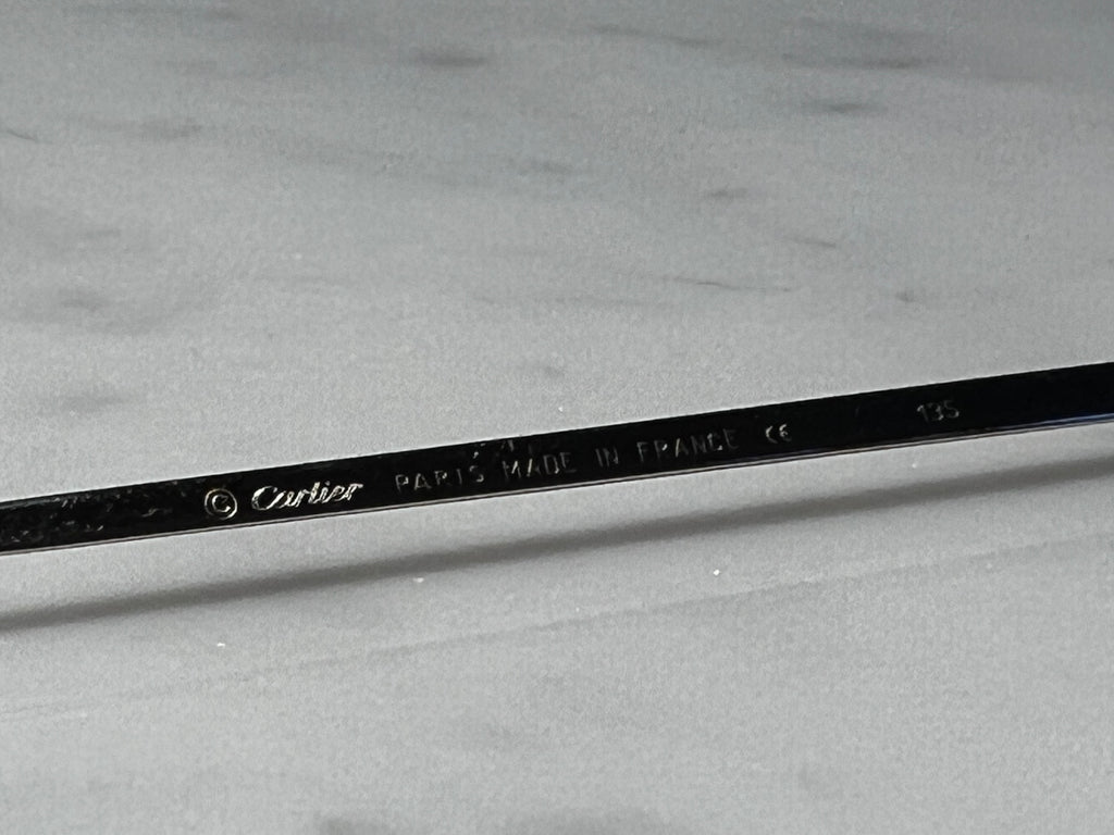 Cartier C’Decor Scala Wire Platinum Sunglasses Glasses