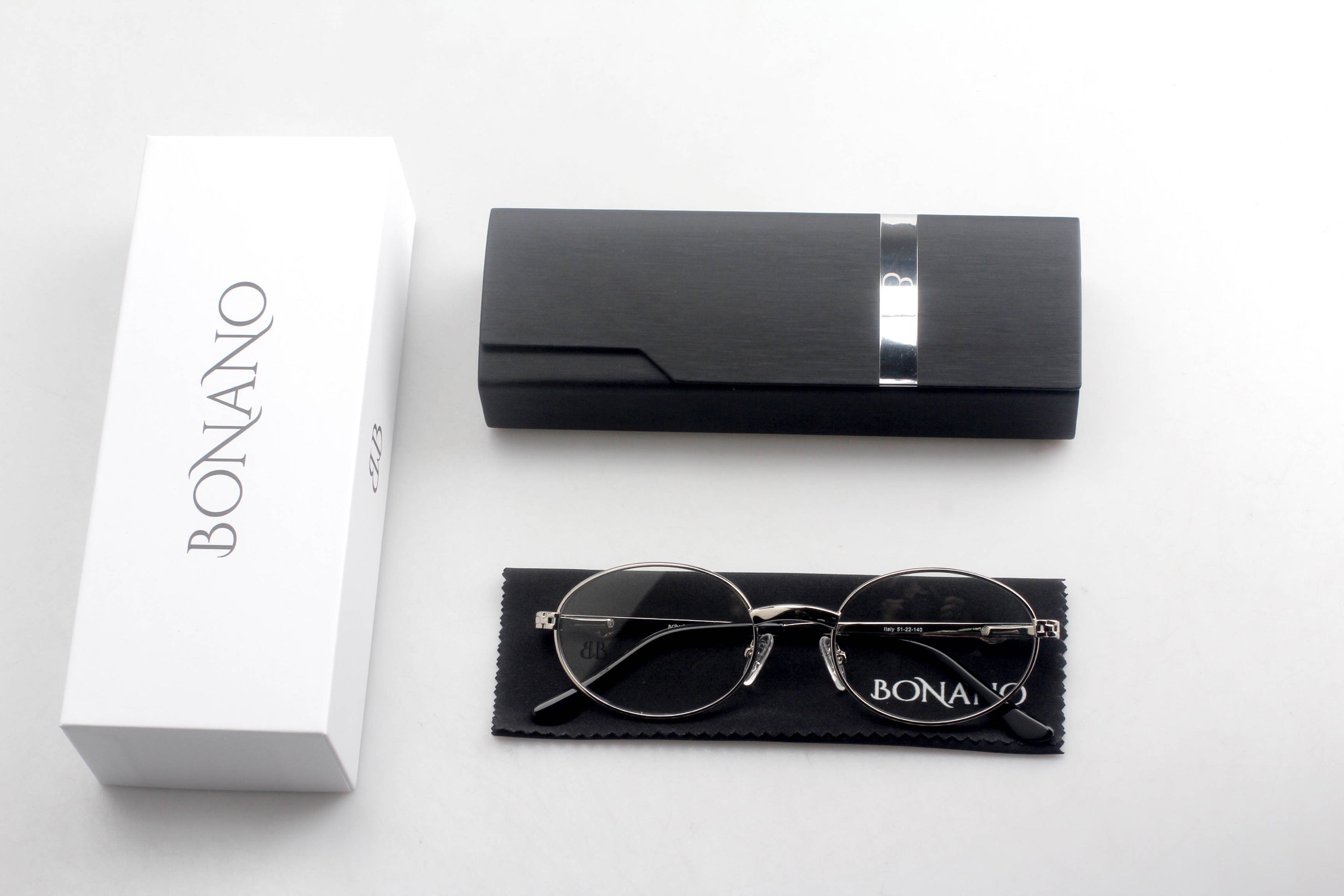 Bonano Portofino White Gold Eyeglasses Frame