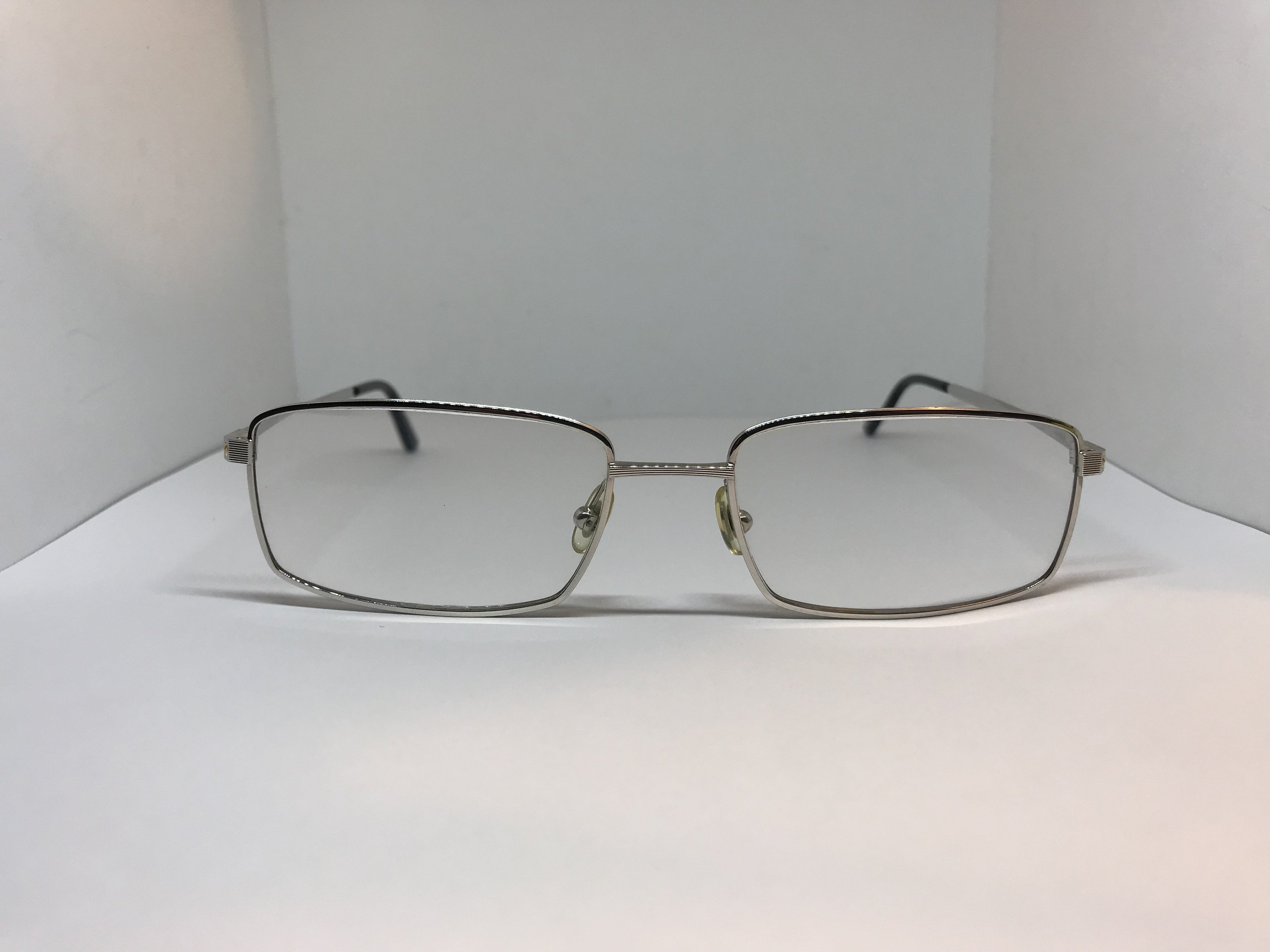 Cartier Santos Platinum Gold Vintage Sunglasses Glasses Eyeglasses Frame - Braglia