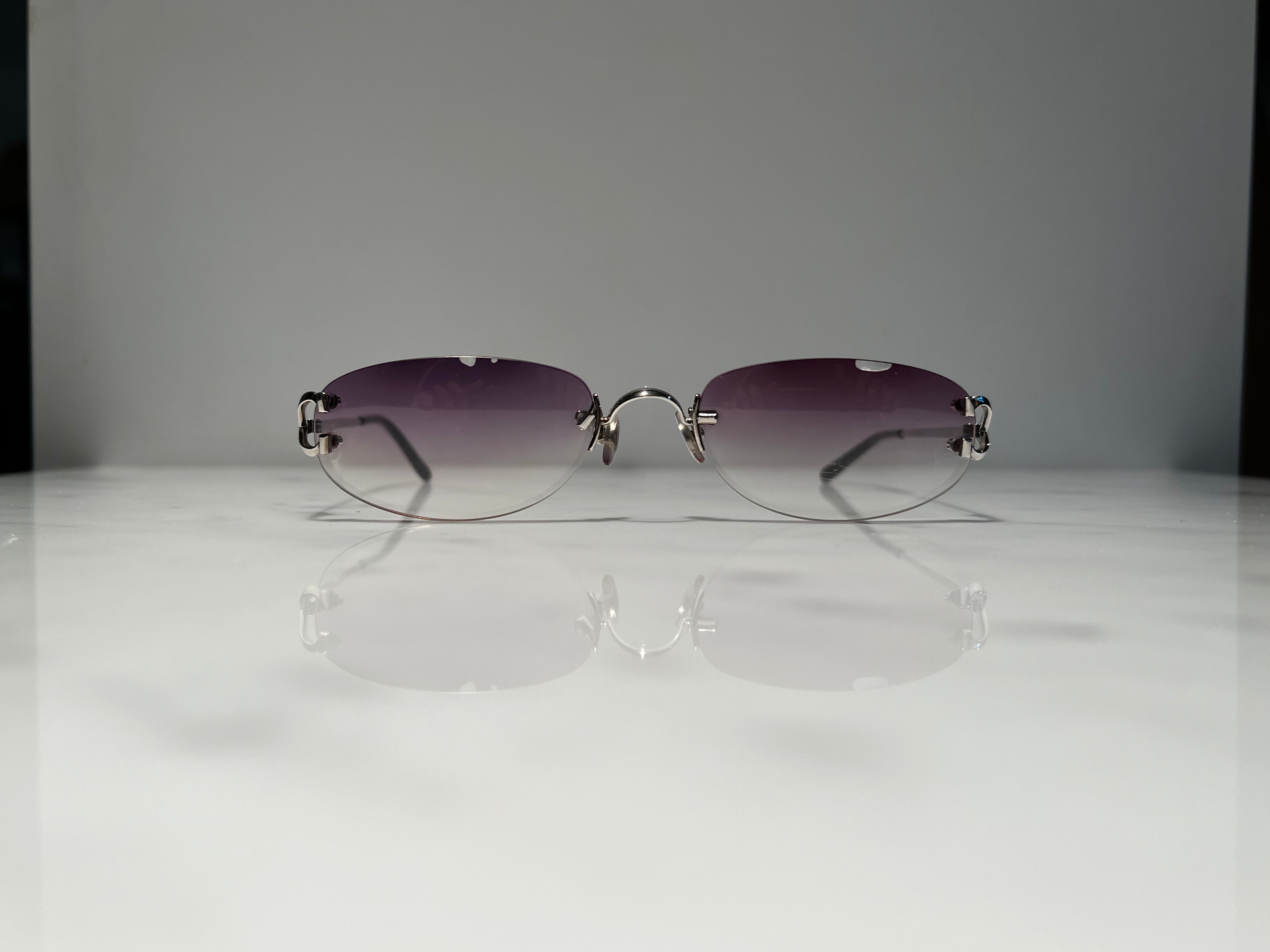 Cartier C’Decor Scala Wire Platinum Sunglasses Glasses