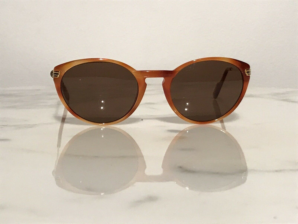 Cartier Jaspe Lumen Miel 22k Sunglasses Glasses - Braglia