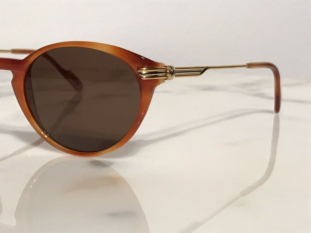 Cartier Jaspe Lumen Miel 22k Sunglasses Glasses - Braglia