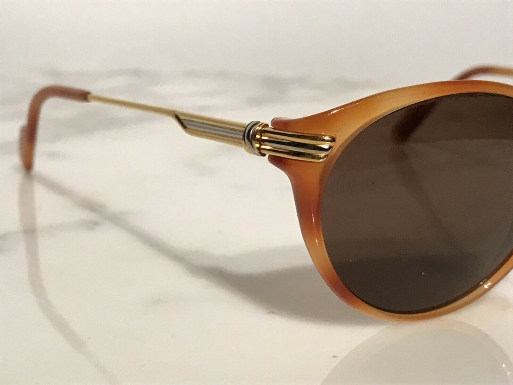 Cartier Jaspe Lumen Miel 22k Sunglasses Glasses - Braglia