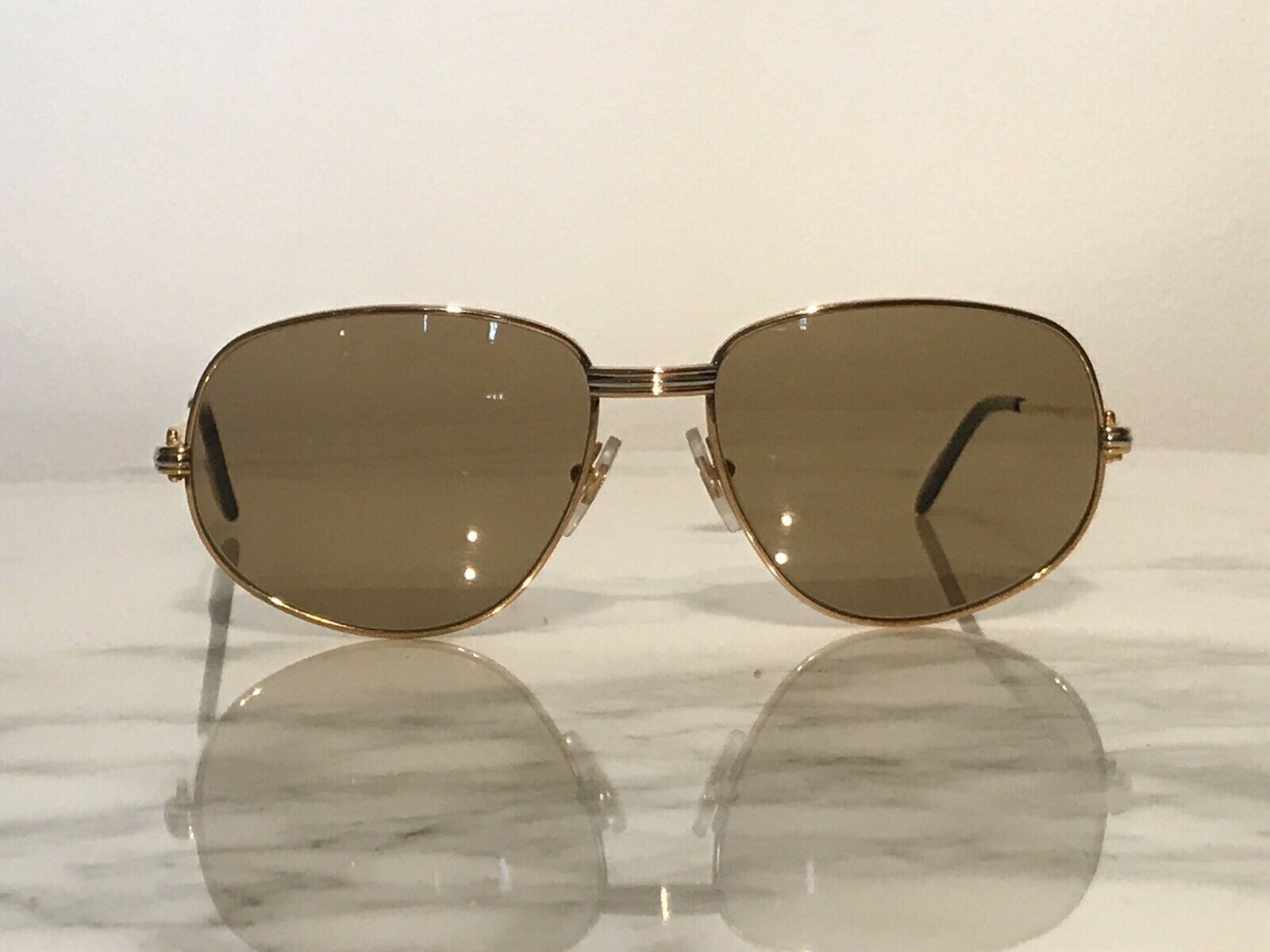 Cartier Gold Vintage Romance Serie Limitee Sunglasses Glasses - Braglia