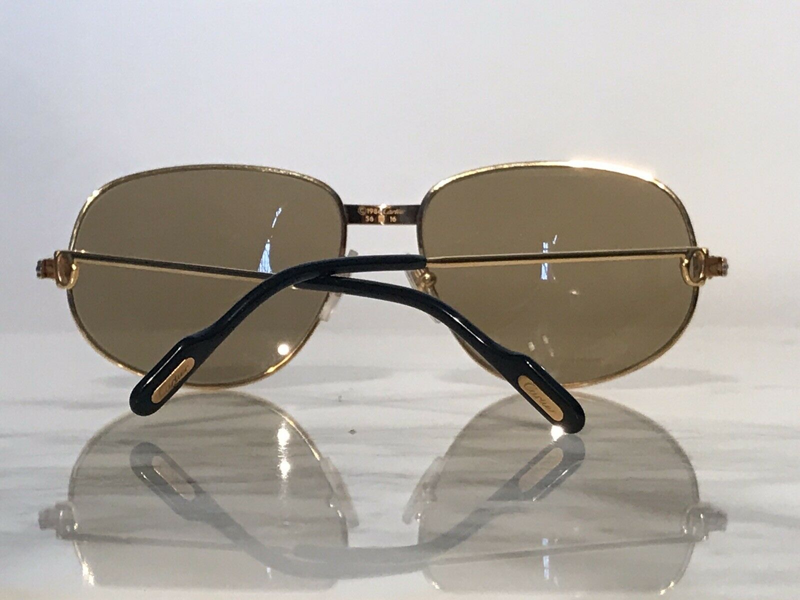 Cartier Gold Vintage Romance Serie Limitee Sunglasses Glasses - Braglia