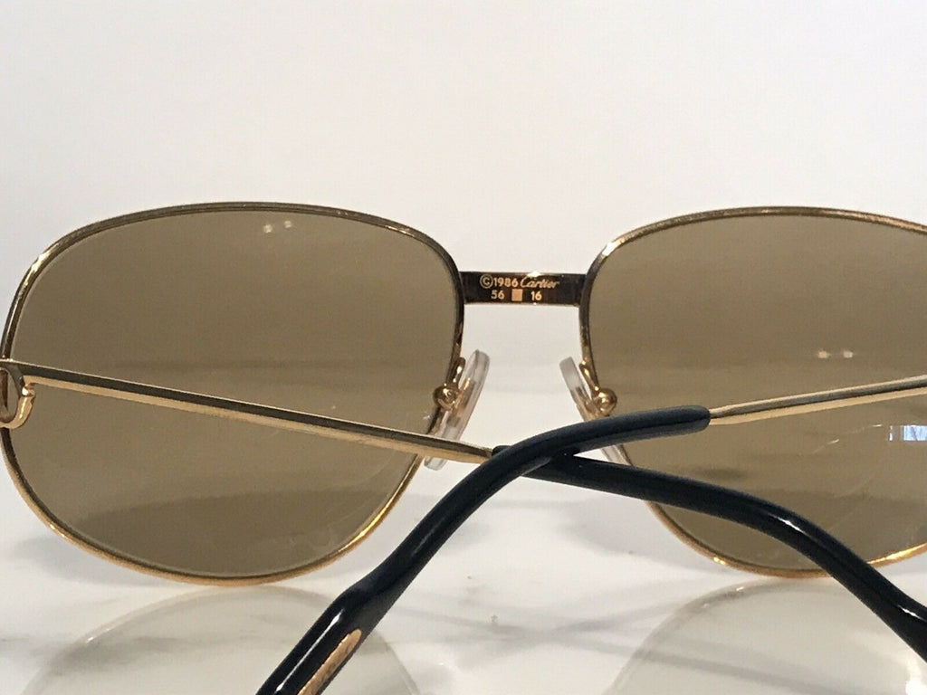 Cartier Gold Vintage Romance Serie Limitee Sunglasses Glasses - Braglia