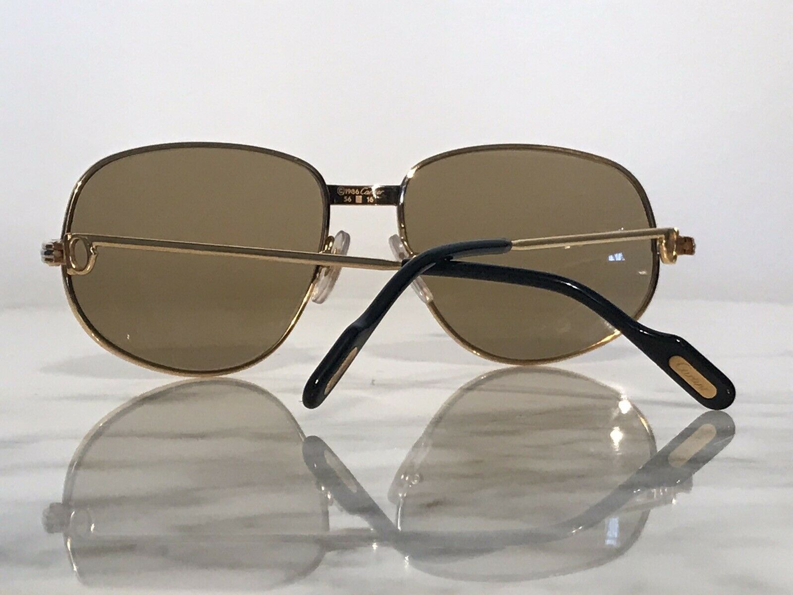 Cartier Gold Vintage Romance Serie Limitee Sunglasses Glasses - Braglia