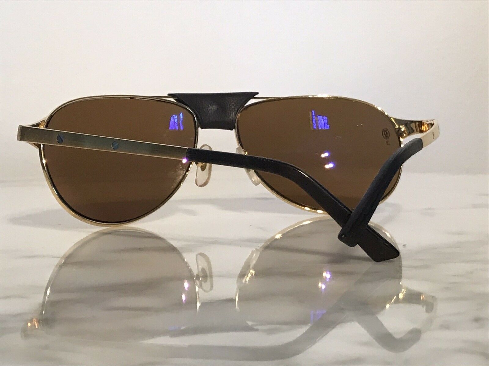 Cartier Gold Santos DuMont Sunglasses Glasses - Braglia