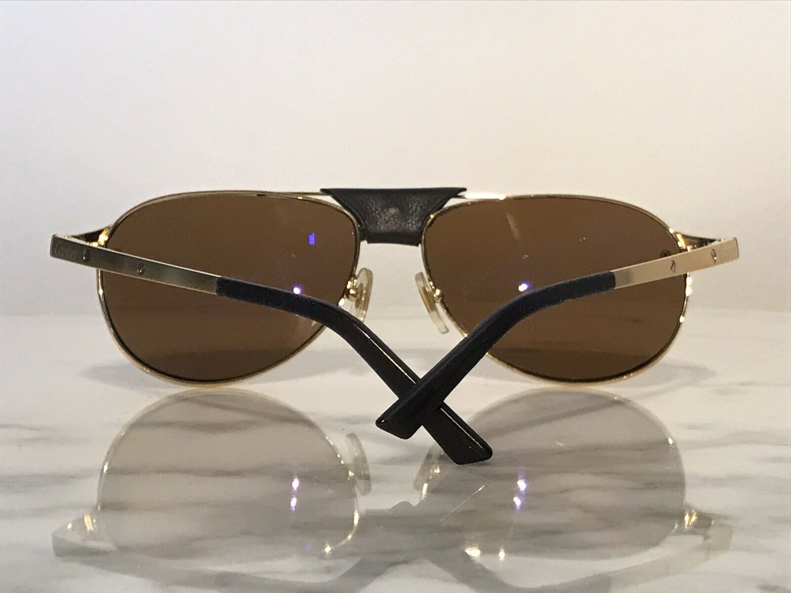 Cartier Gold Santos DuMont Sunglasses Glasses - Braglia